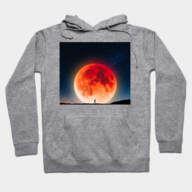 Red Moon Hoodie by sherifarts